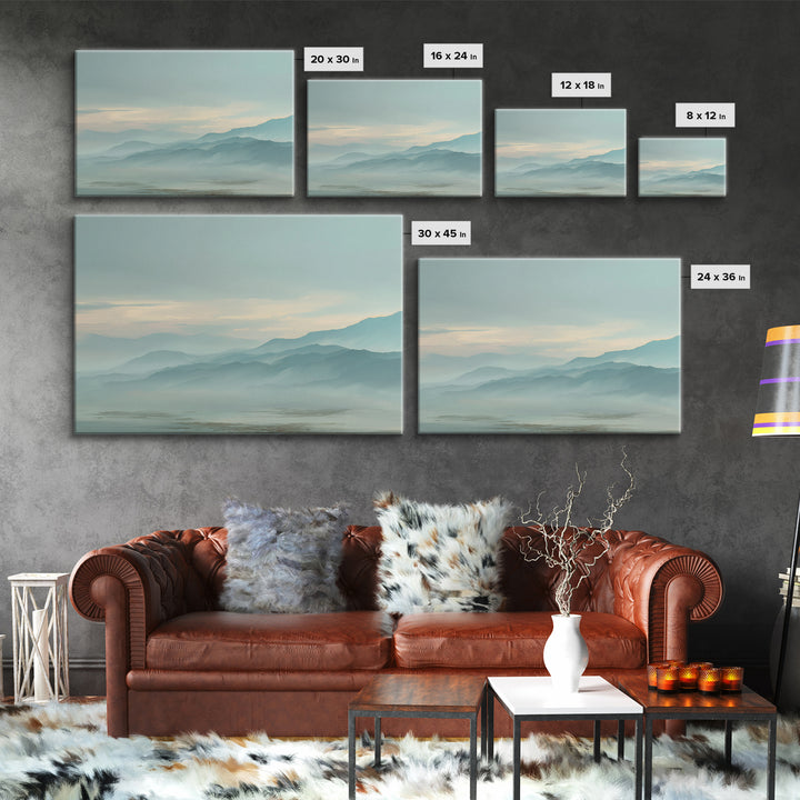Soft Gradient Sunrise Canvas Print, Dental Office Art, Dental Art, Office Decor, Fine Art, Calm, Dental Gift, Dentist Art, DOA-3x2-72