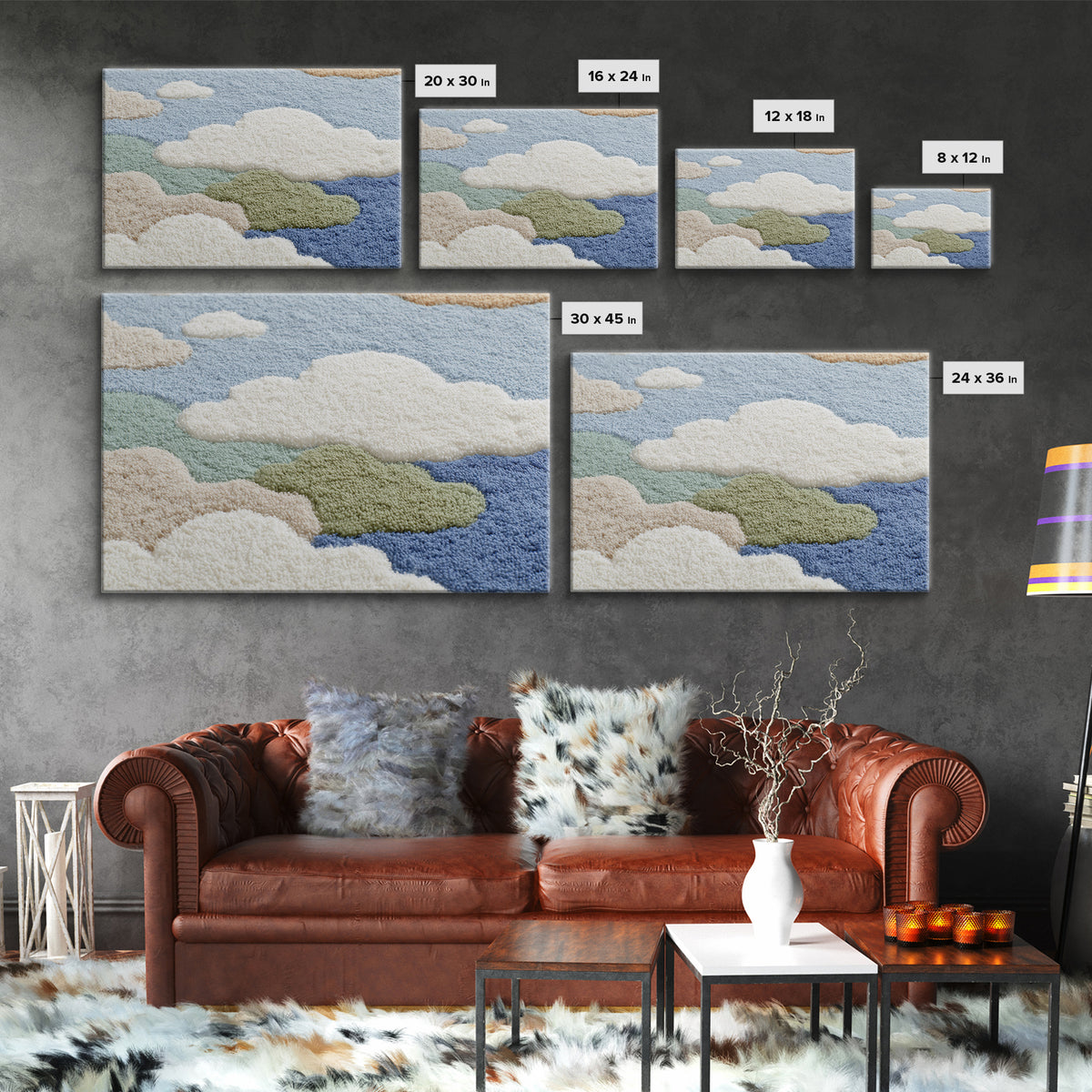 Playful Tooth Shaped Character Framed Canvas Print, Dental Office Art, Dental Wall Art, Office Decor, Abstract Art, Calm, DOA-3x2-82