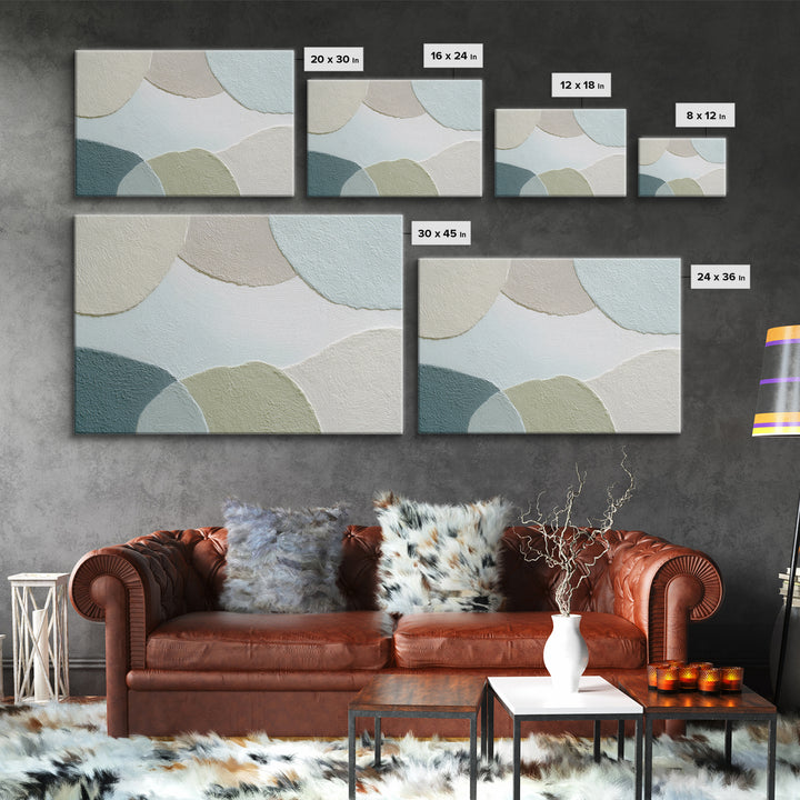 Minimal Smile Curve Abstract Framed Canvas Print, Dental Office Art, Contemporary Art, Office Decor, Calm, Dental Wall Art, DOA-3x2-9