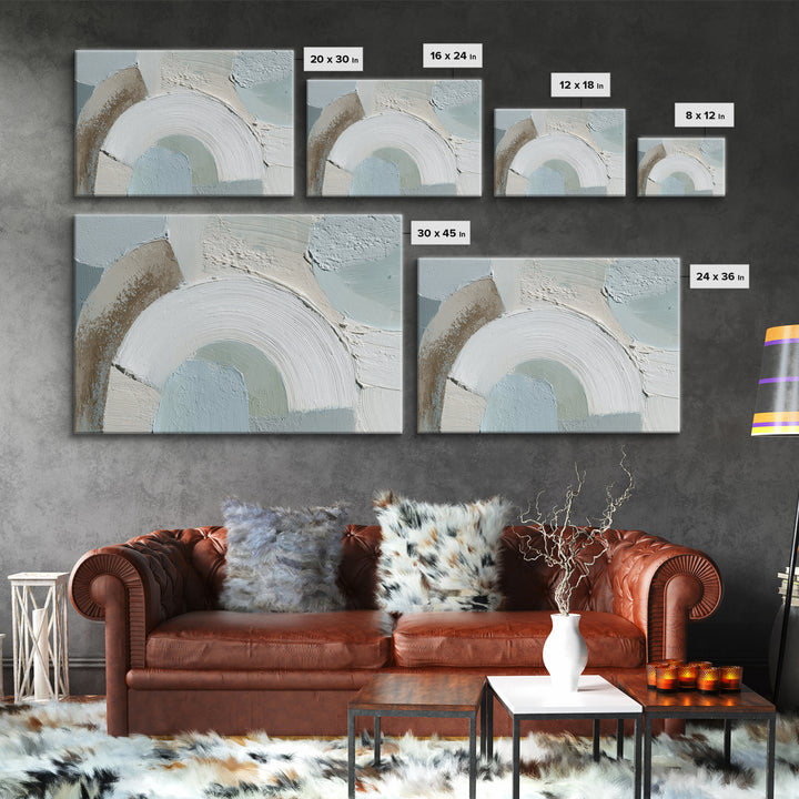 Light Scandinavian Abstract Arches Canvas Print, Dental Office Art, Dental Art, Office Decor, Fine Art, Calm, Dental Gift, DOA-3x2-93