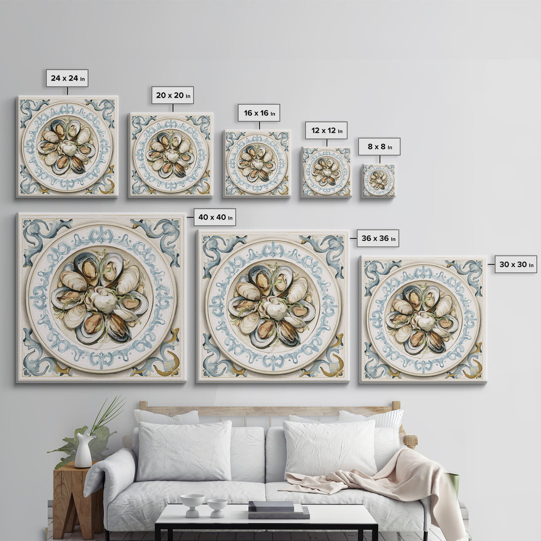 French Bistro Food Illustration Without Text Canvas Print, Dining Room Art, Set of 3 Prints, Dining Room Decor, Dining, DRA-1x1-58