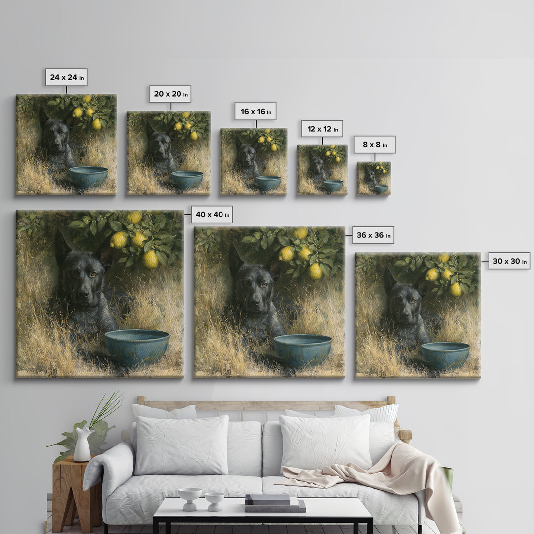 Italian Lemon Branch Canvas Print, Dining Room Art, Modern Decor, Dining Room Decor, Fine Art, Dining, Home Decor, Fall Decor, DRA-1x1-77