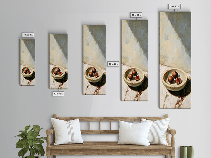 Figs on Marble Canvas Print, Dining Room Art, Fine Art Print, Dining Room Decor, Fine Art, Dining, Fall Decor, DRA-1x3-35