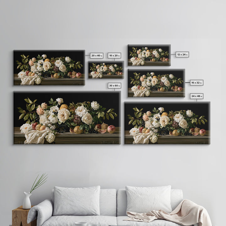 Classic Dutch Feast Arrangement Canvas Print, Dining Room Art, Printable Art, Dining Room Decor, Dining, Coastal Wall Art, DRA-2x1-63
