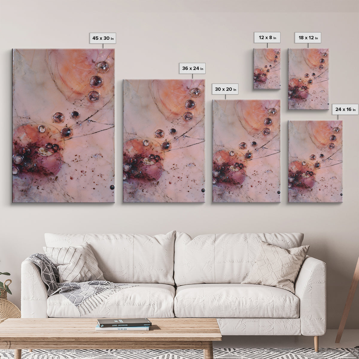 Peach and Plum Still Life Framed Canvas Print, Dining Room Art, Food Art, Dining Room Decor, Fine Art, Dining, DRA-2x3-100
