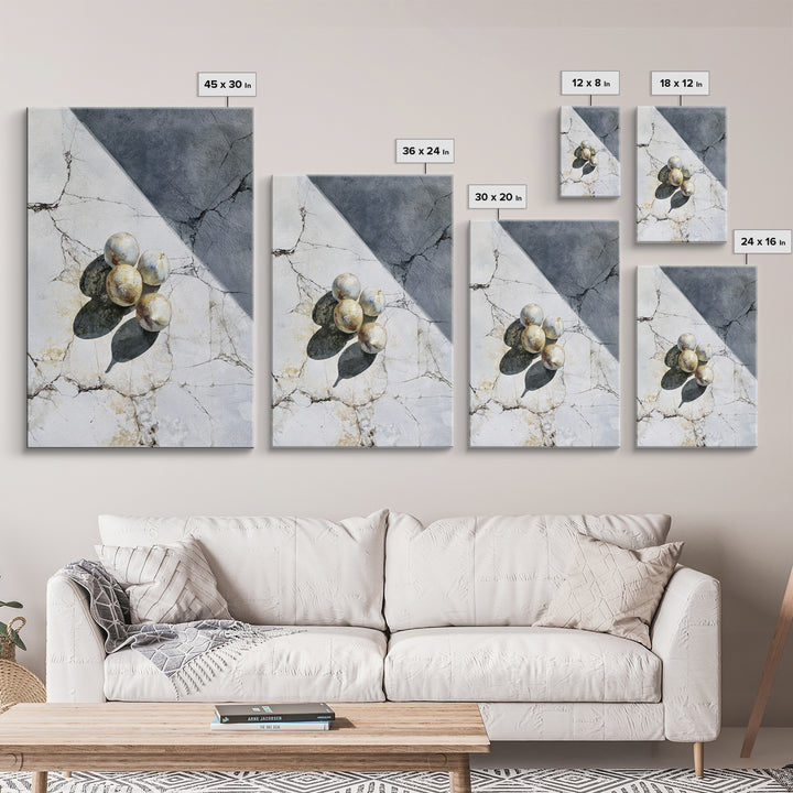 Figs on Marble Framed Canvas Print, Dining Room Art, Dining Room Wall Art, Dining Room Decor, Fine Art, Dining, DRA-2x3-55