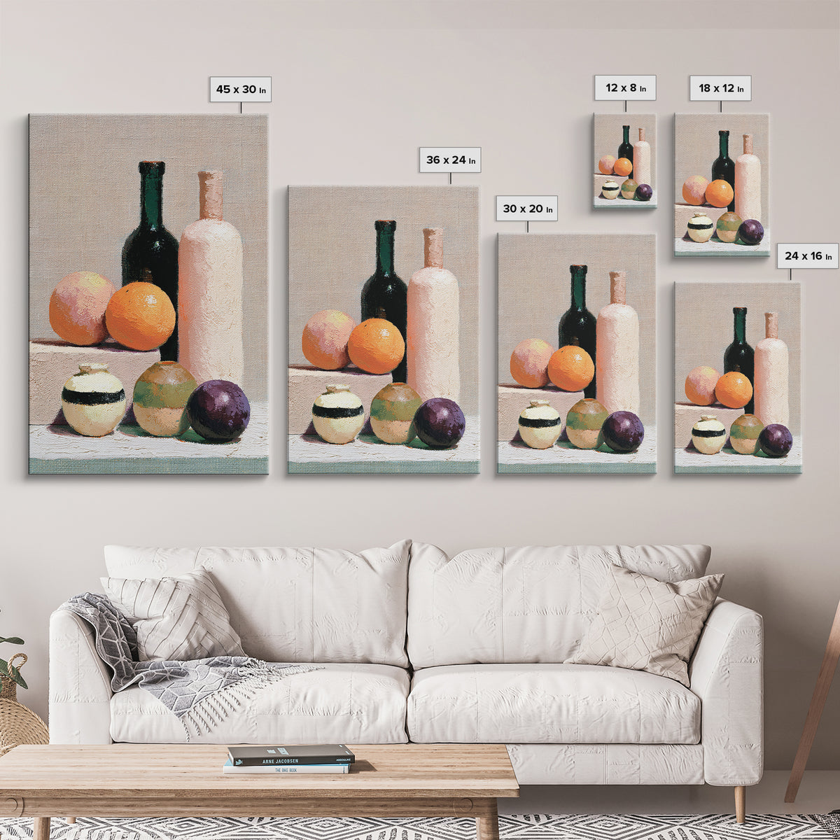 Peach and Plum Still Life Framed Canvas Print, Dining Room Art, Canvas Wall Art, Dining Room Decor, Fine Art, Dining, DRA-2x3-76