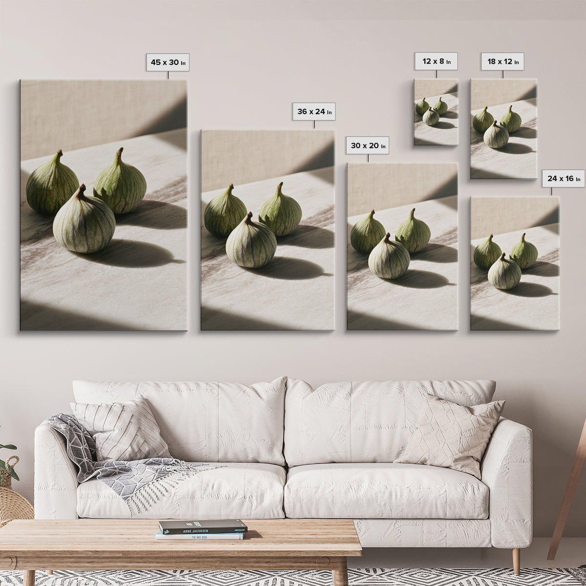Figs on Marble Canvas Print, Dining Room Art, Statement Artwork, Dining Room Decor, Fine Art, Dining, Printable Wall Art, DRA-2x3-79