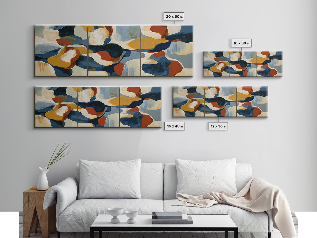 Abstract Composition in Appetite Friendly Warm Tones Canvas Print, Dining Room Art, Print, Dining Room Decor, Fine Art, Dining, DRA-3x1-92