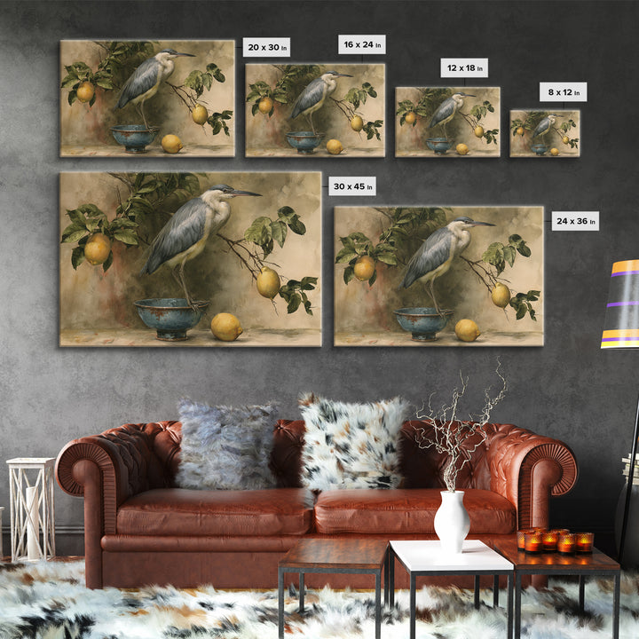 Italian Lemon Branch Canvas Print, Dining Room Art, Printable Art, Dining Room Decor, Watercolor Art, Dining, Coastal Wall Art, DRA-3x2-33