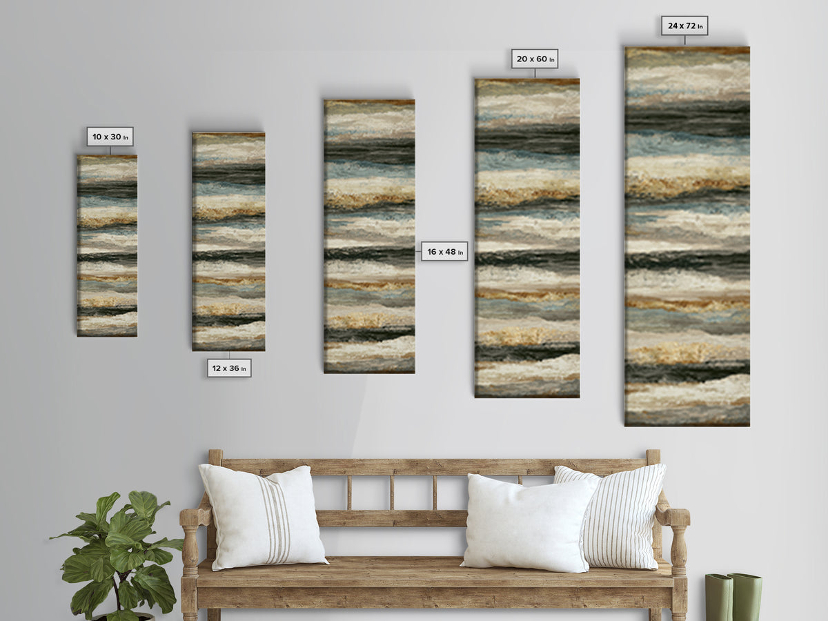 Layered Tapestry Pattern Canvas Print, Eclectic Art, Digital Print, Living Room Decor, Fine Art, Eclectic, Fine Art Print, ECL-1x3-28