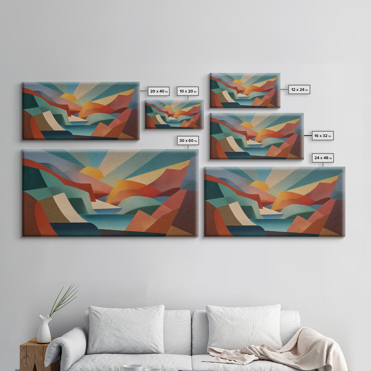 Bold Maximalist Still Life Canvas Print, Eclectic Art, Portrait, Living Room Decor, Oil Painting, Eclectic, Modern Decor, ECL-2x1-47