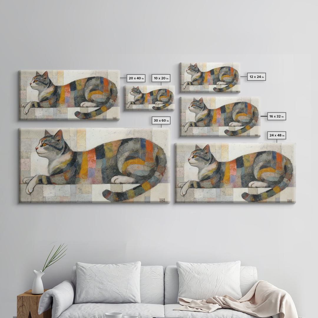 Mixed Media Woman Canvas Print, Eclectic Art, Original Art, Living Room Decor, Fine Art, Eclectic, Gallery Decor, Neutral Decor, ECL-2x1-76
