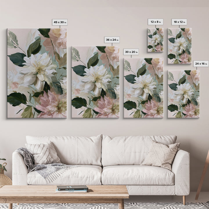 Matisse Inspired Cutouts with Botanical Details Framed Canvas Print, Eclectic Art, Artwork, Living Room Decor, Eclectic, ECL-2x3-38