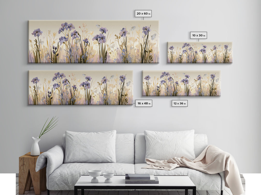 Botanical Collage with Butterflies and Old Paper Canvas Print, Eclectic Art, Unique Wall Art, Living Room Decor, Eclectic, ECL-3x1-5