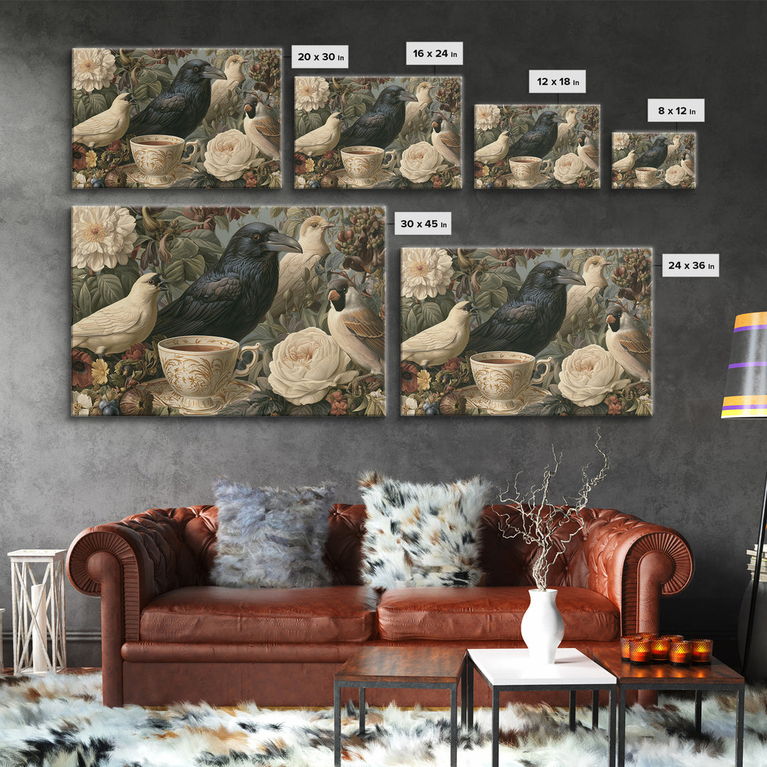 Odd Dream Garden Framed Canvas Print, Eclectic Art, Room Decor, Living Room Decor, Fine Art, Eclectic, Artwork, Original Art, ECL-3x2-69