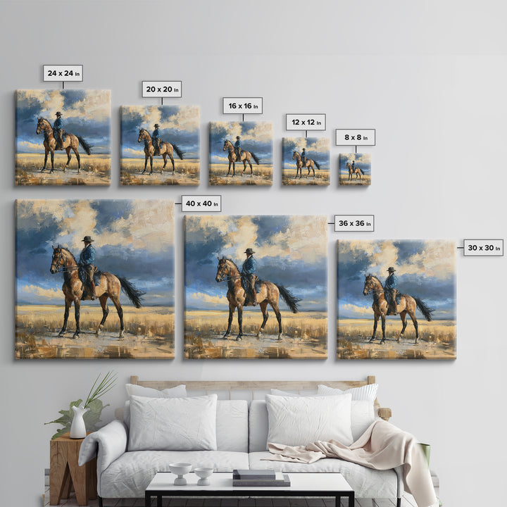 Dressage Horse in Refined Classical Pose Canvas Print, Equestrian Art, Cabin Decor, Living Room Decor, Fine Art, Equestrian, EQU-1x1-10