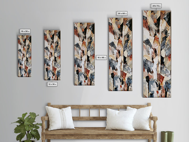 Distorted City Street Canvas Print, Expressionist Art, Minimalist Decor, Living Room Decor, Fine Art, Expression, EXP-1x3-13