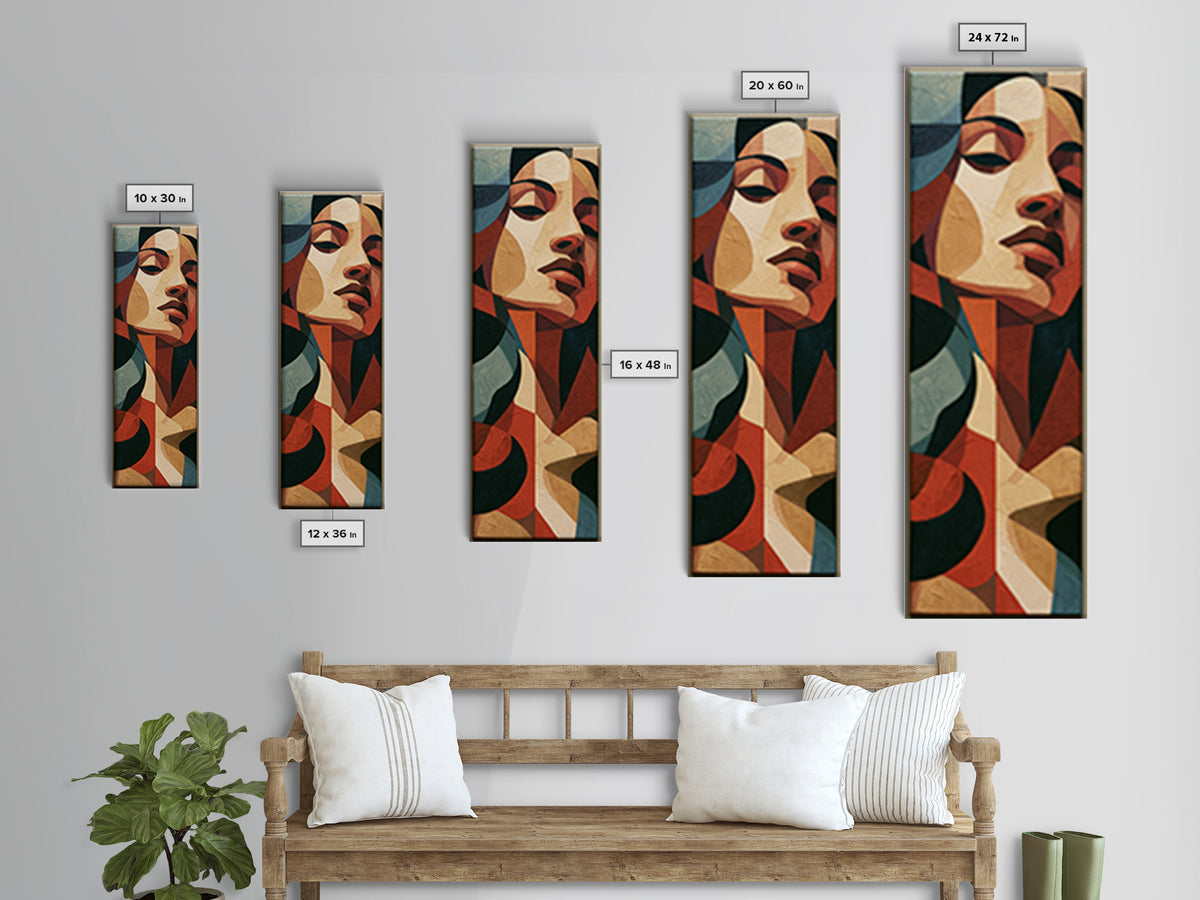 Portrait of a Singer Canvas Print, Expressionist Art, Abstract Wall Art, Living Room Decor, Expression, Gallery Wall Art, EXP-1x3-56