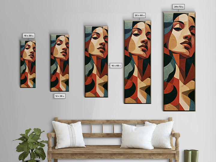 Portrait of a Singer Canvas Print, Expressionist Art, Abstract Wall Art, Living Room Decor, Expression, Gallery Wall Art, EXP-1x3-56