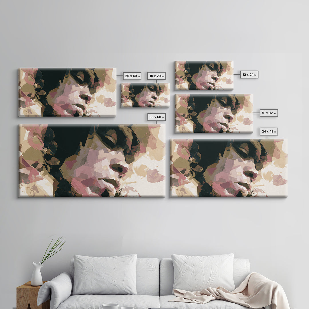 Portrait of a Singer Canvas Print, Expressionist Art, Printable Wall Art, Living Room Decor, Expression, Unique Wall Art, EXP-2x1-64