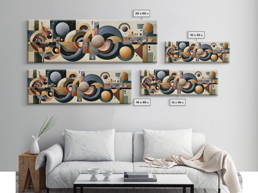 Moonlit Village with Swirling Unnatural Color Canvas Print, Expressionist Art, Gallery Wall Art, Living Room Decor, Expression, EXP-3x1-28
