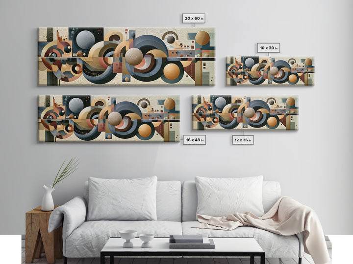 Moonlit Village with Swirling Unnatural Color Canvas Print, Expressionist Art, Gallery Wall Art, Living Room Decor, Expression, EXP-3x1-28