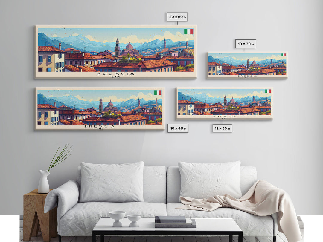 Braila Romania Travel Art, City Art, Framed Canvas Print or Metal Wall Art, Europe Travel Poster, Panoramic Wall Art, Extra Wide Wall Art