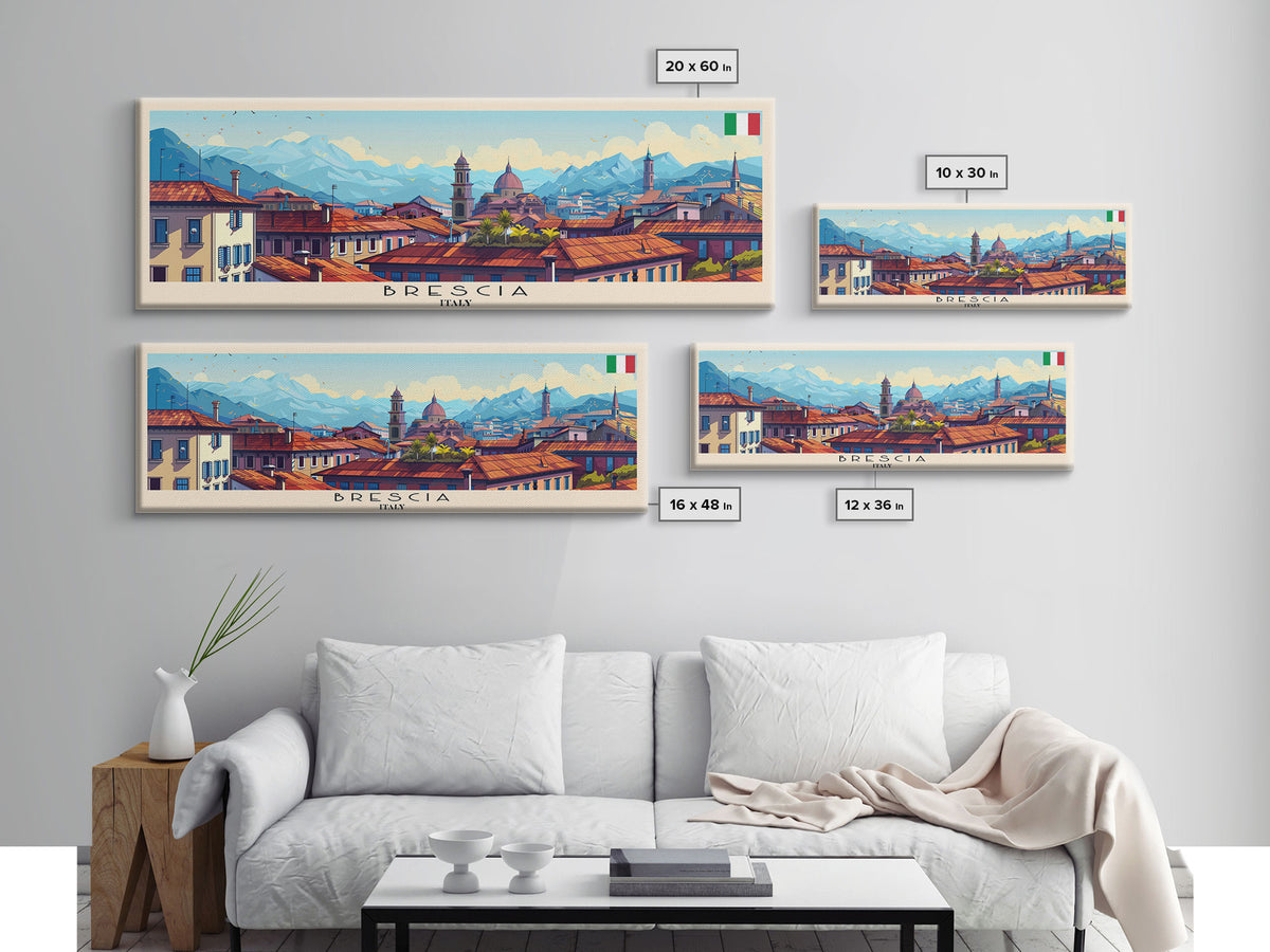 Braila Romania Travel Art, City Art, Framed Canvas Print or Metal Wall Art, Europe Travel Poster, Panoramic Wall Art, Extra Wide Wall Art
