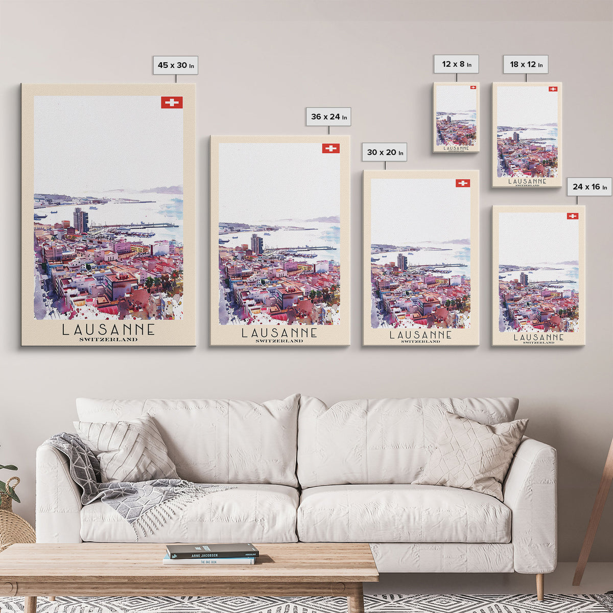 Las Palmas de Gran Canaria Spain Travel Poster Framed Canvas Print, Coastal Cityscape, Wall Art, Tropical Home Decor, Travel Print, Artistic Gift