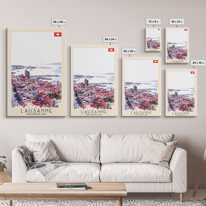 Las Palmas de Gran Canaria Spain Travel Poster Framed Canvas Print, Coastal Cityscape, Wall Art, Tropical Home Decor, Travel Print, Artistic Gift