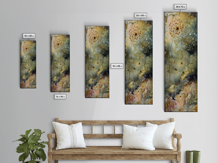 Mermaid Lagoon with Bioluminescent Water Framed Canvas Print, Fantasy Art, Luxury Decor, Living Room Decor, Fine Art, Mythic, FAN-1x3-20