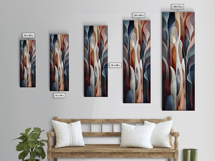 Faerie Market under Giant Mushrooms Canvas Print, Fantasy Art, Whimsical Art, Living Room Decor, Abstract Art, Mythic, FAN-1x3-51