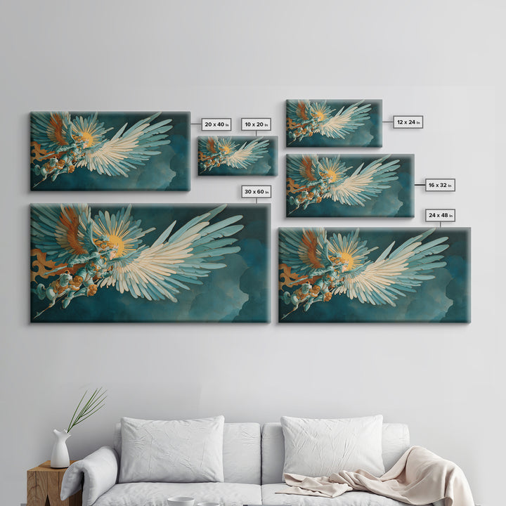 Sorceress Holding a Sphere of Starlight Framed Canvas Print, Fantasy Art, Minimalist Decor, Living Room Decor, Fine Art, Mythic, FAN-2x1-37