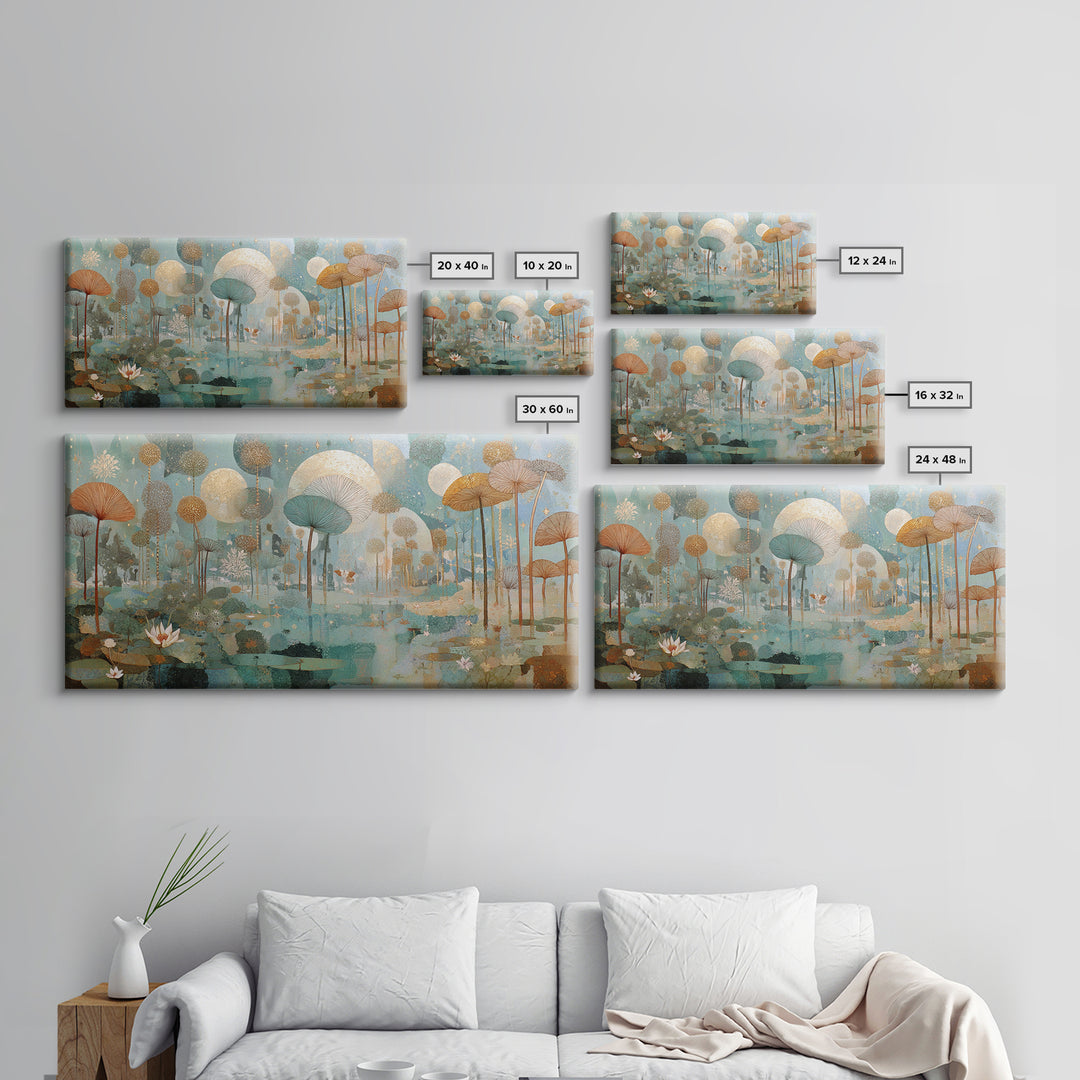 Golem Made of Vines and Old Stone Canvas Print, Fantasy Art, Contemporary Art, Living Room Decor, Mythic, Printable Art, FAN-2x1-41