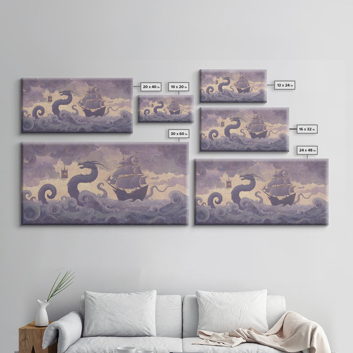 Griffin Perched on a Castle Wall Canvas Print, Fantasy Art, Contemporary Art, Living Room Decor, Mythic, Printable Art, FAN-2x1-54