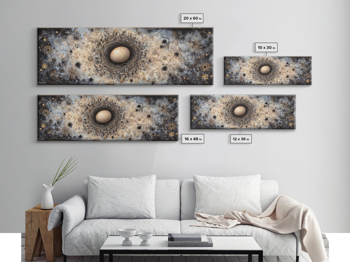 Dragon Egg Nest Canvas Print, Fantasy Art, Digital Art, Living Room Decor, Mythic, Fantasy Art Prints, Fantasy Wall Art, FAN-3x1-38