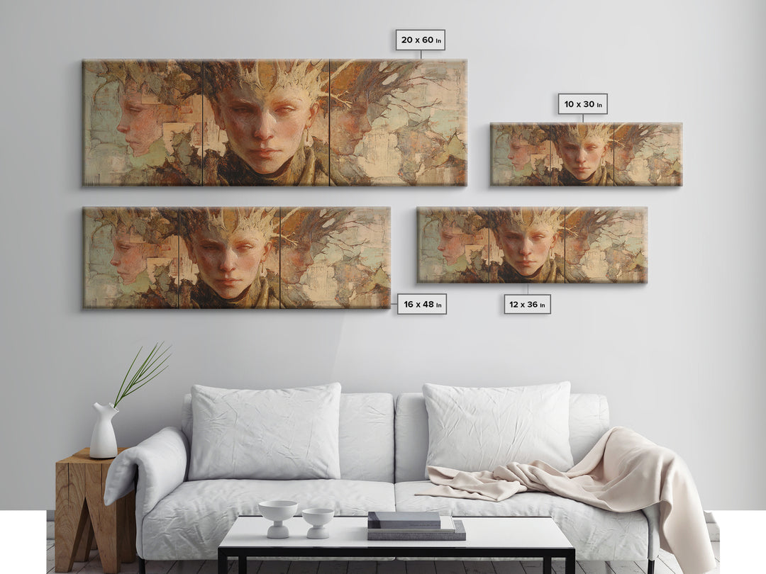 Magic Sword Embedded Canvas Print, Fantasy Art, Fantasy, Living Room Decor, Fine Art, Mythic, Final Fantasy Art, Dragon Art, FAN-3x1-75
