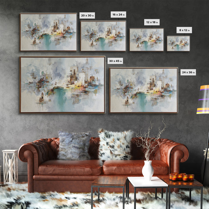 Giant Tree City Filled Canvas Print, Fantasy Art, Fantasy Wall Art, Living Room Decor, Oil Painting, Mythic, Fine Art Print, FAN-3x2-37