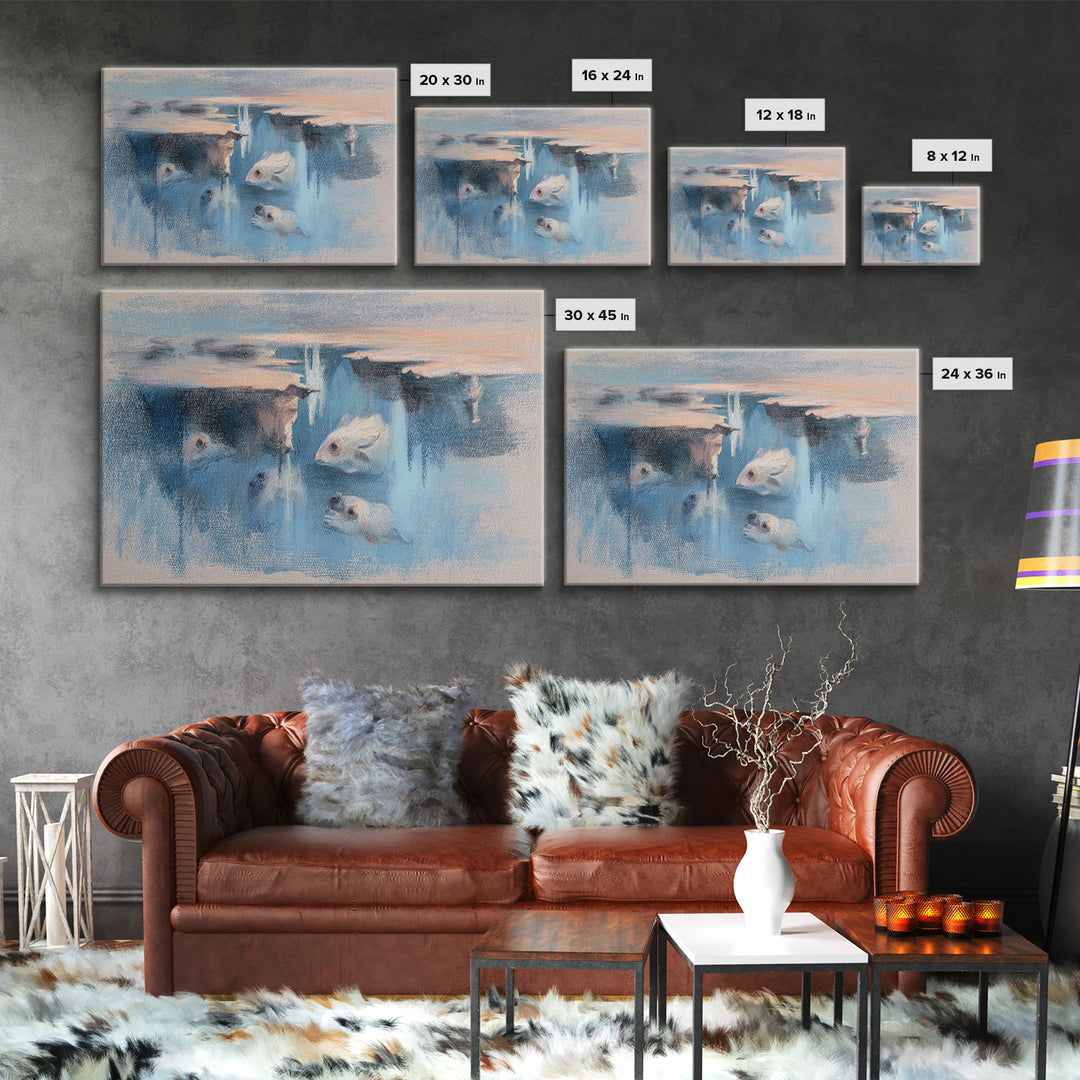 Giant Tree City Filled Canvas Print, Fantasy Art, Fantasy Wall Art, Living Room Decor, Oil Painting, Mythic, Fine Art Print, FAN-3x2-61