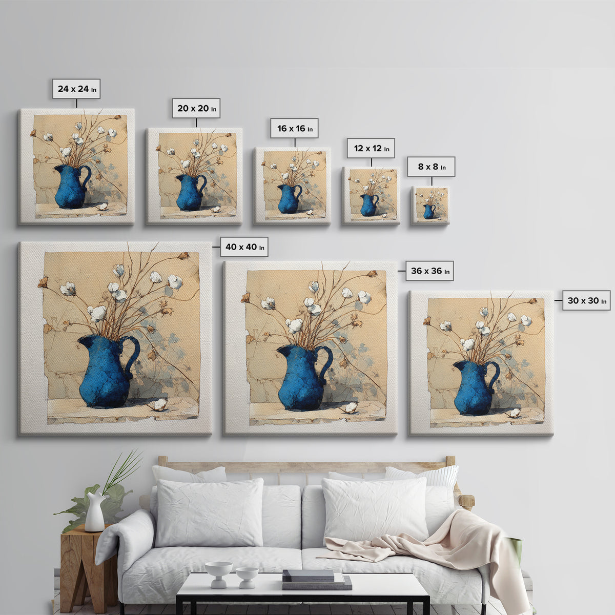 Wheat Bundle Tied Canvas Print, Farmhouse Art, Black Wall Art, Farmhouse Decor, Fine Art, Harvest, Modern Decor, Fine Art Print, FAR-1x1-10