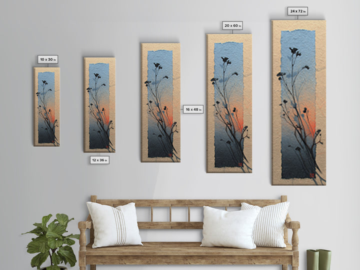 Country Landscape with Fence and Rolling Hills Canvas Print, Farmhouse Art, Floral Wall Art, Farmhouse Decor, Fine Art, Harvest, FAR-1x3-2