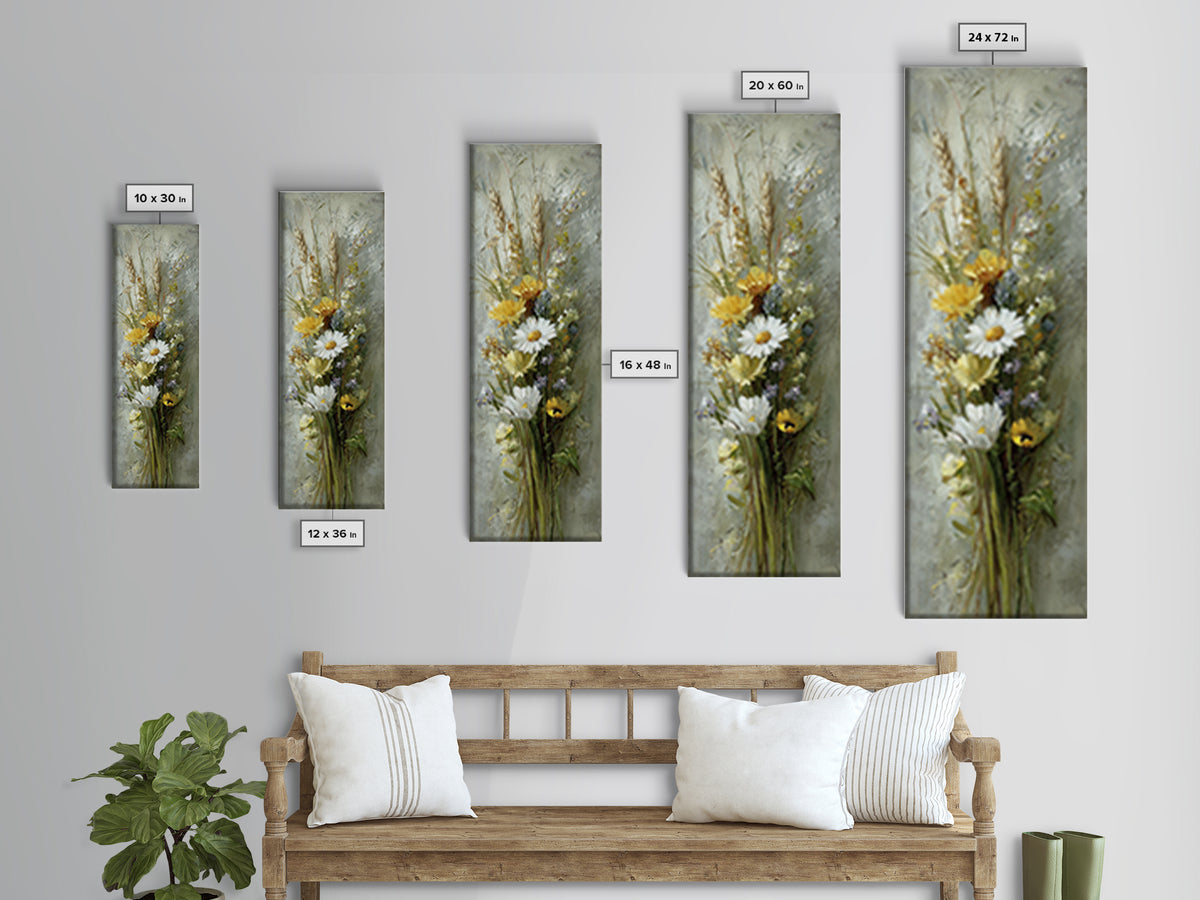 Fresh Bread Honey and Butter Still Life Canvas Print, Farmhouse Art, Art, Farmhouse Decor, Abstract Art, Harvest, FAR-1x3-60