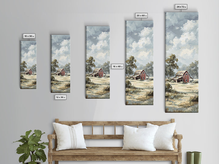 Rustic Barn in Golden Field Light Canvas Print, Farmhouse Art, Luxury Decor, Farmhouse Decor, Fine Art, Harvest, Art Prints, FAR-1x3-86