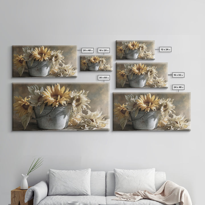 Fresh Bread Honey and Butter Still Life Framed Canvas Print, Farmhouse Art, Statement Artwork, Farmhouse Decor, Harvest, FAR-2x1-20