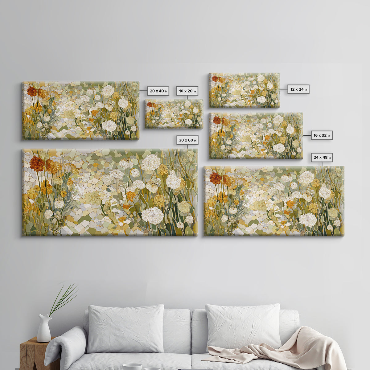 Weathered Horseshoe and Wildflowers Canvas Print, Farmhouse Art, Contemporary Art, Farmhouse Decor, Fine Art, Harvest, FAR-2x1-41