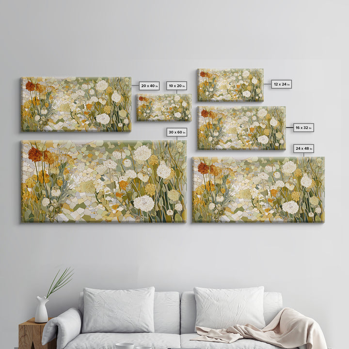 Weathered Horseshoe and Wildflowers Canvas Print, Farmhouse Art, Contemporary Art, Farmhouse Decor, Fine Art, Harvest, FAR-2x1-41
