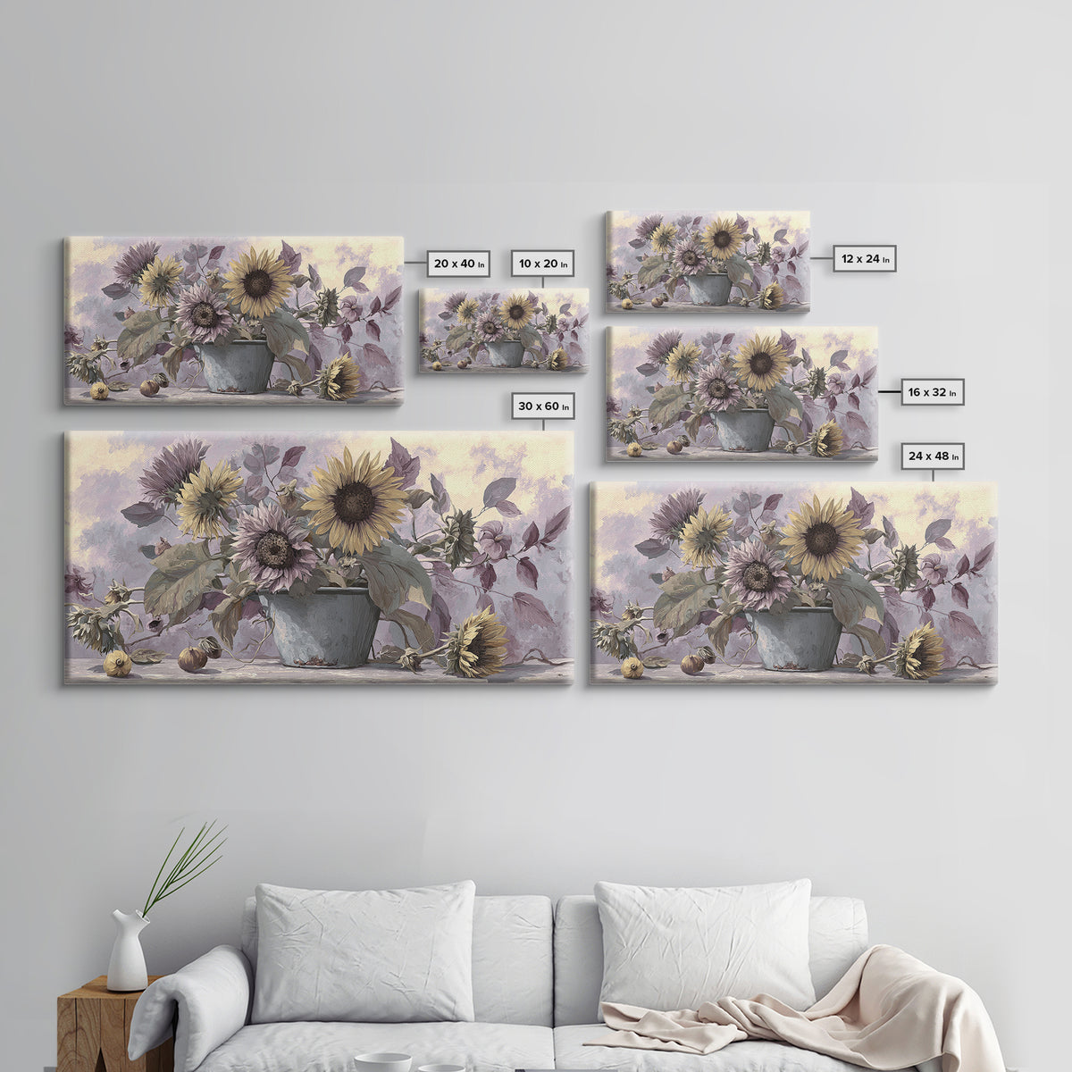 Fresh Bread Honey and Butter Still Life Canvas Print, Farmhouse Art, Textured Painting, Farmhouse Decor, Abstract Art, Harvest, FAR-2x1-44