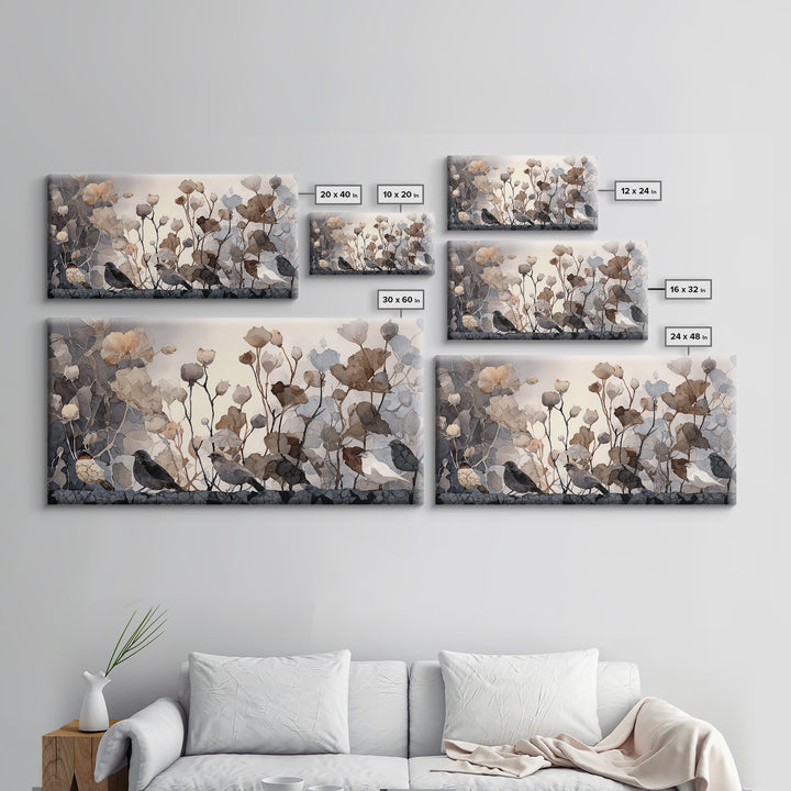 Weathered Horseshoe and Wildflowers Framed Canvas Print, Farmhouse Art, Digital Prints, Farmhouse Decor, Fine Art, Harvest, FAR-2x1-65