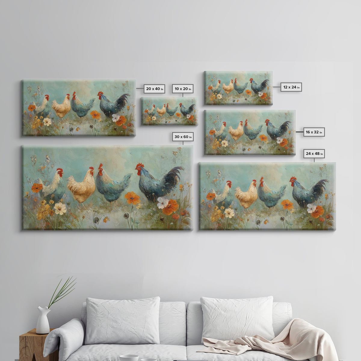 Farm Dog Lying Beside Weathered Boots Canvas Print, Farmhouse Art, Printable Wall Art, Farmhouse Decor, Oil Painting, Harvest, FAR-2x1-77